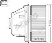 Akcesoria do klimatyzacji i ogrzewania - Wentylator wewnętrzny Denso DEA10053 - miniaturka - grafika 1