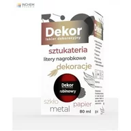 Emalie - Lakier dekoracyjny Dekor 80 ml rubinowy - miniaturka - grafika 1