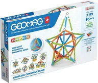 Klocki - Klocki magnetyczne GEOMAG Supercolor recycled 93 el. - miniaturka - grafika 1