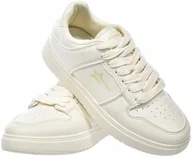Sneakersy damskie - Damskie buty sportowe Big Star sneakersy RR274A243 beżowy 40 - miniaturka - grafika 1