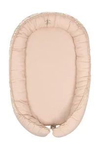 Gniazdko niemowlęce Prestige Linen 55x80 brzoskwiniowy materacyk pozycjonujący - Kokony niemowlęce - miniaturka - grafika 1