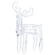 Ozdoby bożonarodzeniowe - Dekoracja ogrodowa LED ruchomy renifer 94 cm biała INNNES Lumarko! - miniaturka - grafika 1