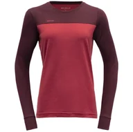 Koszulki sportowe damskie - Damska koszulka Devold Norang Merino 150 Shirt Rozmiar: L / Kolor: czerwnoy/różowy - miniaturka - grafika 1