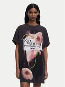 Sukienki - Desigual Sukienka codzienna Berlin 25SWVK20 Szary Regular Fit - miniaturka - grafika 1