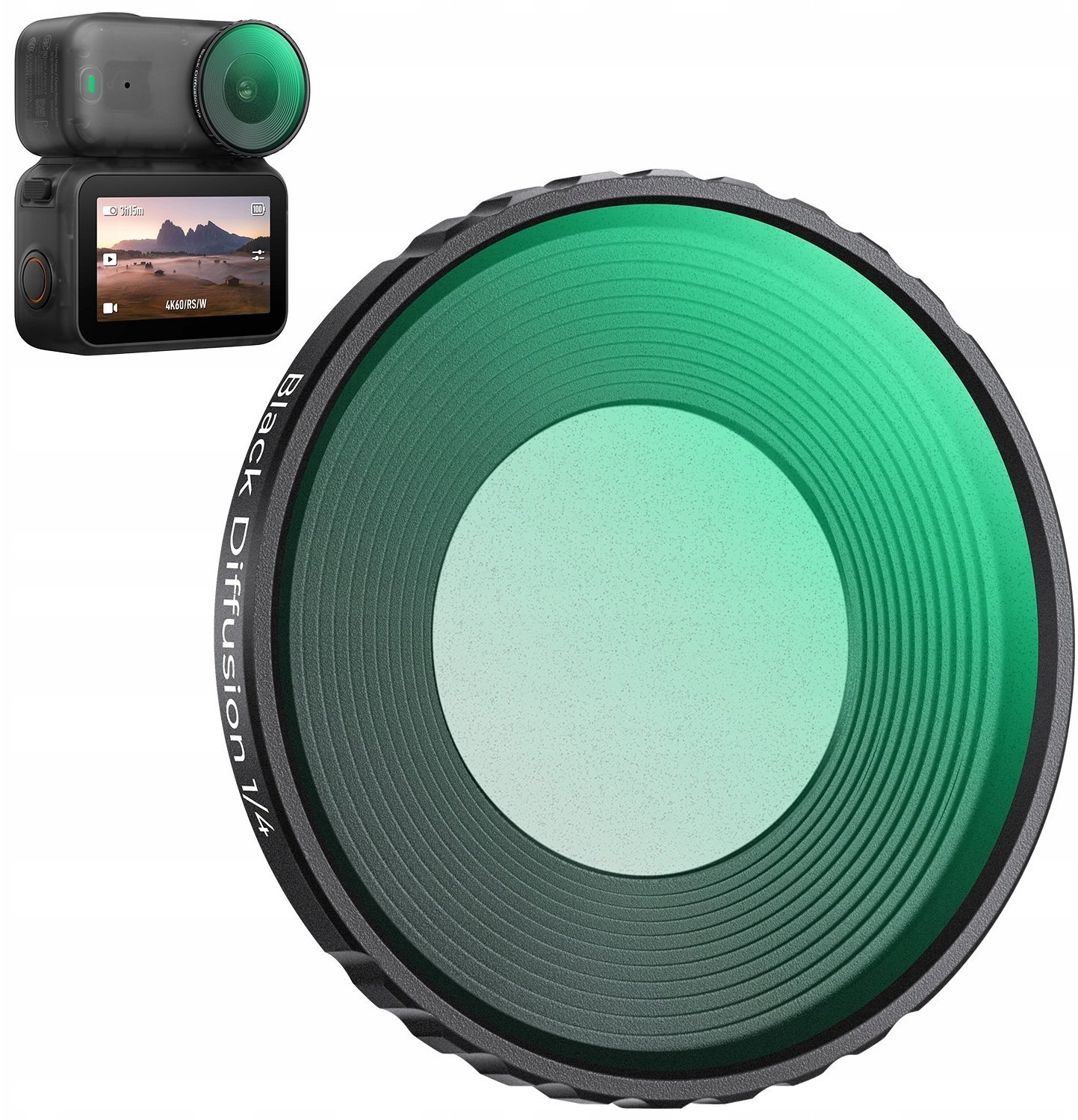 Filtr Black Diffusion 1/4 Efektowy Do Kamery Dji Osmo Nano Etui K&f Concept / Kf12.0031