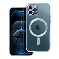 Etui i futerały do telefonów - Futera Electro Mag Cover kompatybilny z MagSafe do IPHONE 12 PRO niebieski - miniaturka - grafika 1