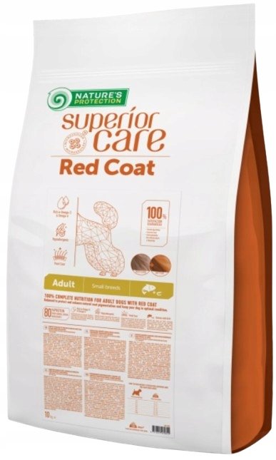 NATURE'S PROTECTION Superior Care Red Coat Adult Small breed Grain free Salmon - sucha karma dla psa - 10kg