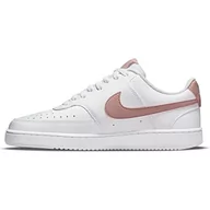 Trampki damskie - Nike Court Vision Low Next Nature, Trampki damskie, White/Pink Oxford, 38.5 EU, Biały Różowy Oxford, 38.5 EU - miniaturka - grafika 1