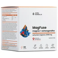 Witaminy i minerały - Aura Herbals MagFuse, magnez + ashwagandha, 30 saszetek - miniaturka - grafika 1