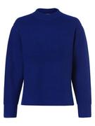 Swetry damskie - Marie Lund - Damski sweter z wełny merino, niebieski - miniaturka - grafika 1
