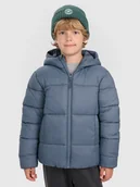 Kurtki i płaszcze dla chłopców - 4F Kurtka puchowa z wypełnieniem syntetycznym chłopięca - szara 134 (8-9 lat) - miniaturka - grafika 1
