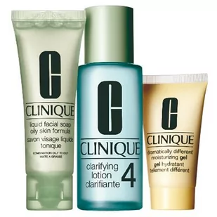 Clinique Clinique 3 kroki Clinique nr 4 do skóry tłustej zestaw kosmetyków 3 szt. 2071446 - Zestawy kosmetyków damskich - miniaturka - grafika 1