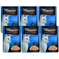 Mokra karma dla kotów - Miamor Feine Filets - mokra karma dla kota tuńczyk w galarecie z kraba 6x100g - miniaturka - grafika 1
