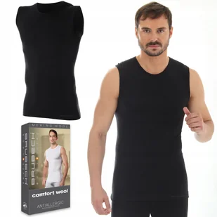 BRUBECK SL10160 bezrękawnik męski WEŁNIANY - XXL - Koszulki męskie - miniaturka - grafika 1