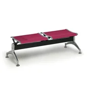 Inne meble biurowe - B2B Partner Ławka Strong bez oparcia, 2-miejscowa czerwona 452053 - miniaturka - grafika 1