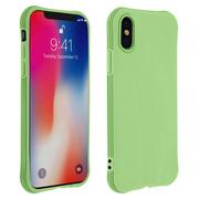 Etui i futerały do telefonów - Elastyczne silikonowe etui ochronne do Apple iPhone XS Max Resistant – zielone - miniaturka - grafika 1