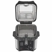 Frytkownice - Brandt FRI30X Classic frytkownica na olej 2,5 l – pojemnik i pokrywa zdejmowana – pojemność 1 kg frytek – 1600 W – okienko kontrolne – regulowany termostat od 130 do 190°C – metalowy filtr - miniaturka - grafika 1