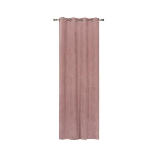 Zasłona Sztruks wrzos różowa 140 x 260 cm na przelotkach - Zasłony - miniaturka - grafika 1