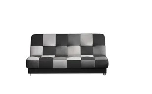 Sofa rozkładana z funkcją spania CAYO czarna/szara - Sofy i kanapy - miniaturka - grafika 1