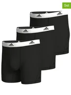 Majtki męskie - adidas Bokserki (3 pary) w kolorze czarnym - miniaturka - grafika 1