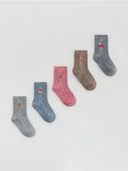 Skarpetki dla dzieci - Reserved - Skarpetki 5 pack - czarny - miniaturka - grafika 1