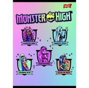 Zeszyty szkolne - Unipap zeszyt okładka laminowana A5, 32 kartki, linia podwójna dwukolorowa Monster High - miniaturka - grafika 1