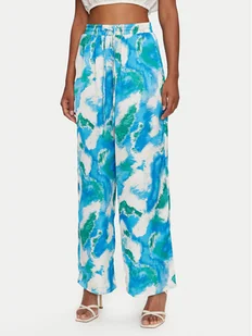 Vero Moda Spodnie materiałowe Ea 10326475 Niebieski Regular Fit - Spodnie damskie - miniaturka - grafika 1
