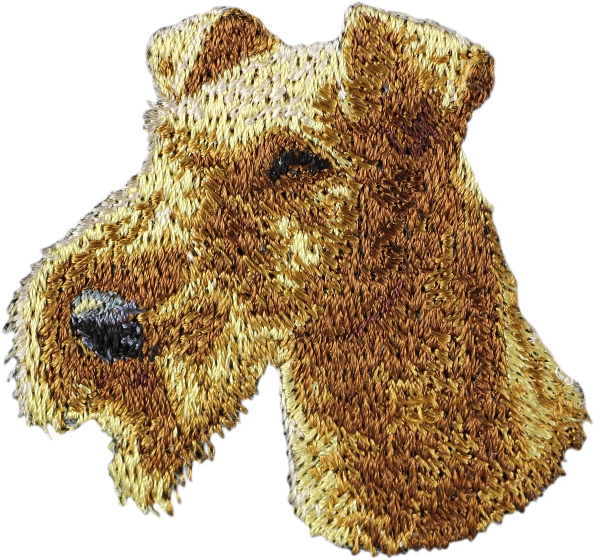 Terier irlandzki, Irish Red Terrier - naszywka w kształcie psa, haftowana łatka, unikatowa ozdoba do plecaka marki Art-Dog