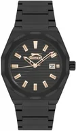 Zegarki męskie - Zegarek męski SLAZENGER SL.09.2143.1.02 czarny fashion na prezent - miniaturka - grafika 1