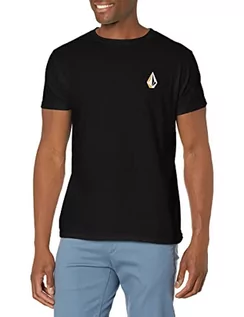 Koszulki męskie - Volcom Męski T-shirt Blaquedout Ss Tee, czarny, L - grafika 1