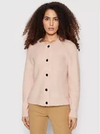 Swetry damskie - Selected Kardigan Lulu 16074481 Różowy Regular Fit - miniaturka - grafika 1