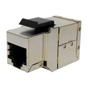 Złącza, przejściówki, adaptery - Łącznik modularny keystone, kat. 6a, 2x RJ-45, STP - miniaturka - grafika 1