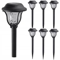 Lampy ogrodowe - 6x Lampa solarna LED Latarnia ogrodowa wbijana słupek latarenka SuperLED - miniaturka - grafika 1