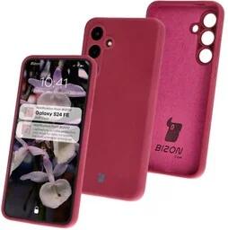 Bizon Silikonowe etui Soft Case do Galaxy S24 FE, ciemnofioletowe - Etui i futerały do telefonów - miniaturka - grafika 1