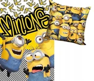 Koce - Koc polarowy pled i poduszka Minionki Minionek dziecięca dla dziecka plusz - miniaturka - grafika 1