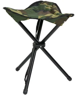 Mil-Tec Taboret turystyczny Woodland (14450020) 14450020 - Meble turystyczne - miniaturka - grafika 1