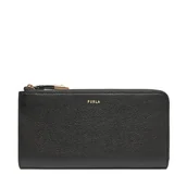 Portfele - Duży Portfel Damski Furla Goccia L Zip Around WP00471 BX3036 KH O6000 Czarny - miniaturka - grafika 1