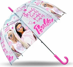 Barbie BB00011 różowy - Parasolki dla dzieci - miniaturka - grafika 1