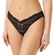 Majtki damskie - Emporio Armani Women's Eternal Lace Brazilian Brief Majtki Stringi Damskie, Czarny, S - miniaturka - grafika 1