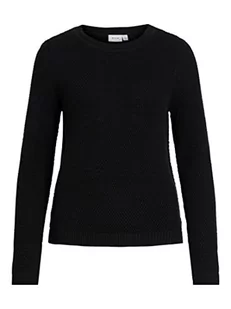 Vila Sweter damski 14082767-vidalo, czarny, XL - Swetry damskie - miniaturka - grafika 1