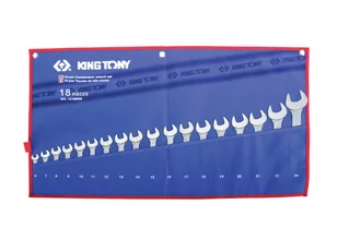 KING TONY 1218 MR zestaw metryczny torba na narzędzia, 18 1218MR - Akcesoria do elektronarzędzi - miniaturka - grafika 1