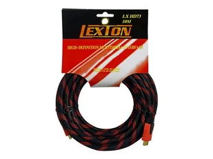 LTC Kabel Kabel HDMI HDMI męski 10m 1.4 czerwony  LXHD73 - Kable - miniaturka - grafika 1