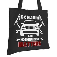 Torby i wózki na zakupy - Torba Bawełniana dla Mechanika Czarna Na Prezent ekologiczna Trwały Nadruk - miniaturka - grafika 1