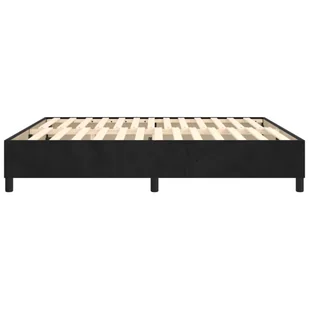 Lumarko Łóżko kontynentalne, czarne, obite aksamitem, 200x200 cm - Łóżka - miniaturka - grafika 7