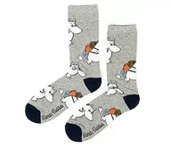 Skarpetki męskie - Moomintroll Adventuring męskie skarpety Moomin Socks skarpety męskie, szary, granatowy, 40-45 EU - miniaturka - grafika 1