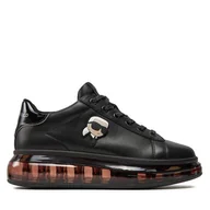Sneakersy damskie - Sneakersy KARL LAGERFELD KL62630N Czarny - miniaturka - grafika 1