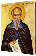 Ikony i obrazy sakralne - Święty Benedykt - miniaturka - grafika 1