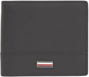 TOMMY HILFIGER Męski portfel TH CORP MINI CC AM0AM13244 Bifold, czarny (czarny), OS, czarny (czarny), rozmiar uniwersalny - Portfele - miniaturka - grafika 1