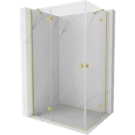 Kabiny prysznicowe - Mexen Mist-H Duo kabina prysznicowa uchylna 115 x 90 cm, transparent, złota szczotkowana - 8A5-115L-090P-55-00 - miniaturka - grafika 1