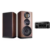 Zestawy stereo - MARANTZ MELODY X MCR612 + WHARFEDALE EVO 4.2 orzech - miniaturka - grafika 1